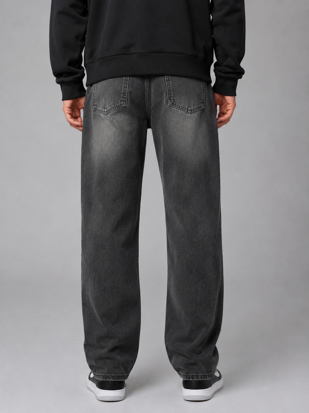 Men's Relaxed Fit Straight Leg Jeans Classic Vintage Wash Casual Everyday Trousers