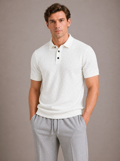 Men's Classic Anti-Crease Polo Shirt Short-Sleeve Collared Casual Everyday