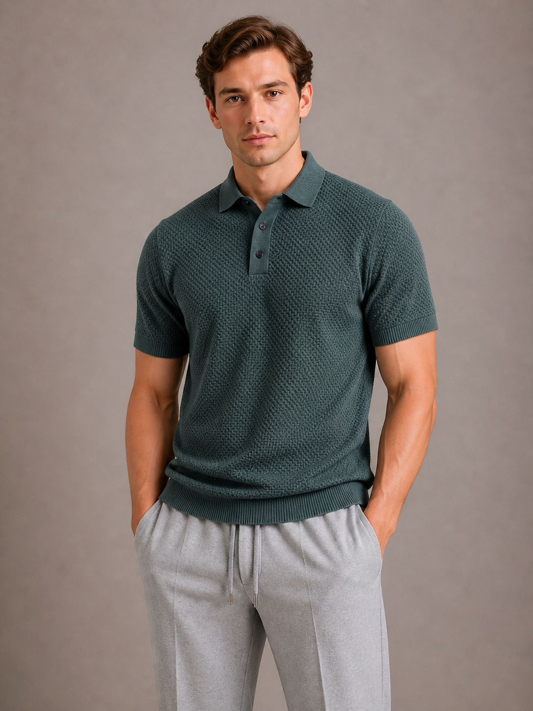 Men's Classic Anti-Crease Polo Shirt Short-Sleeve Collared Casual Everyday