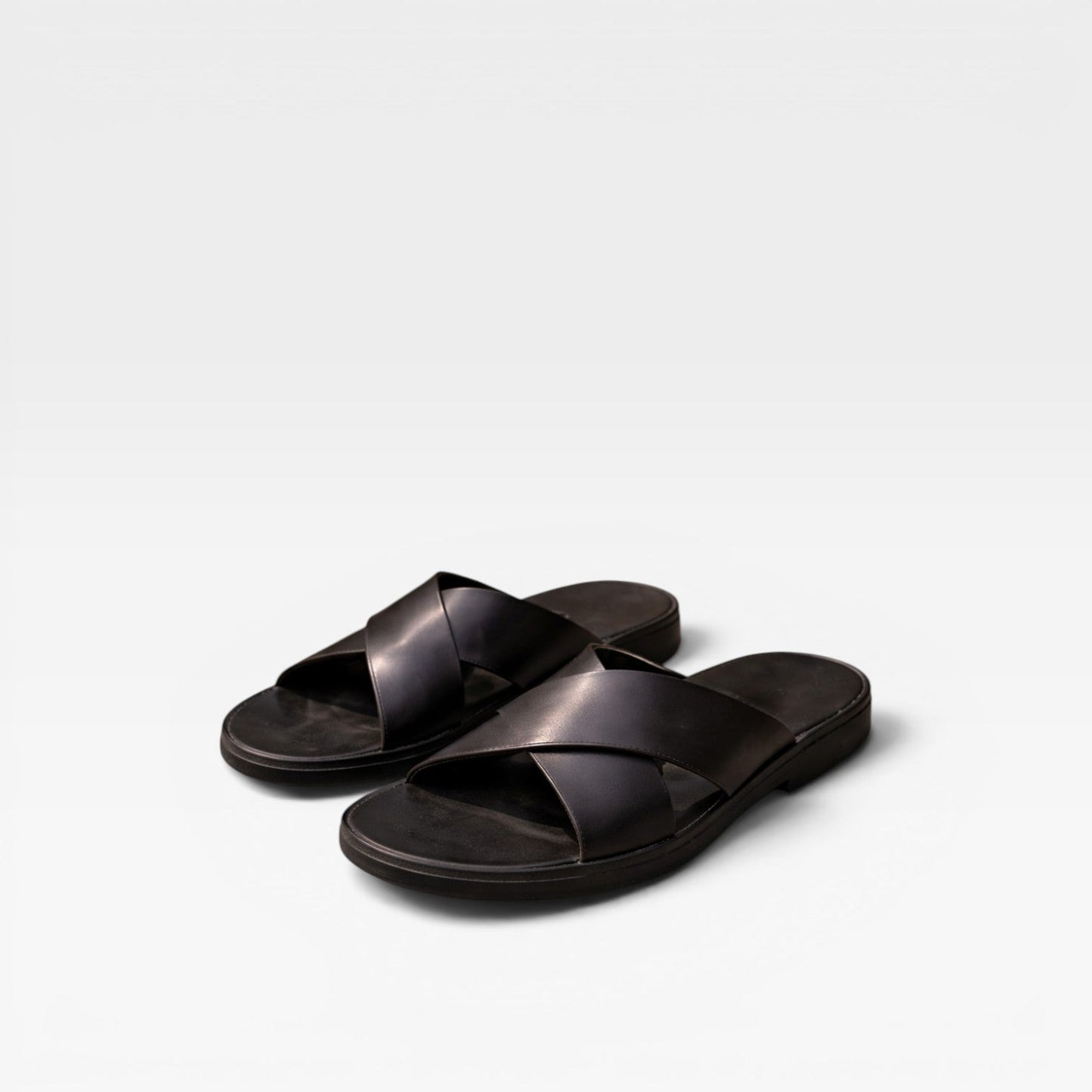 Men's Cross Strap Sandals Open-Toe Adjustable Slip-On Casual Beach Pool Everyday Holiday Comfort Outdoor Corvin