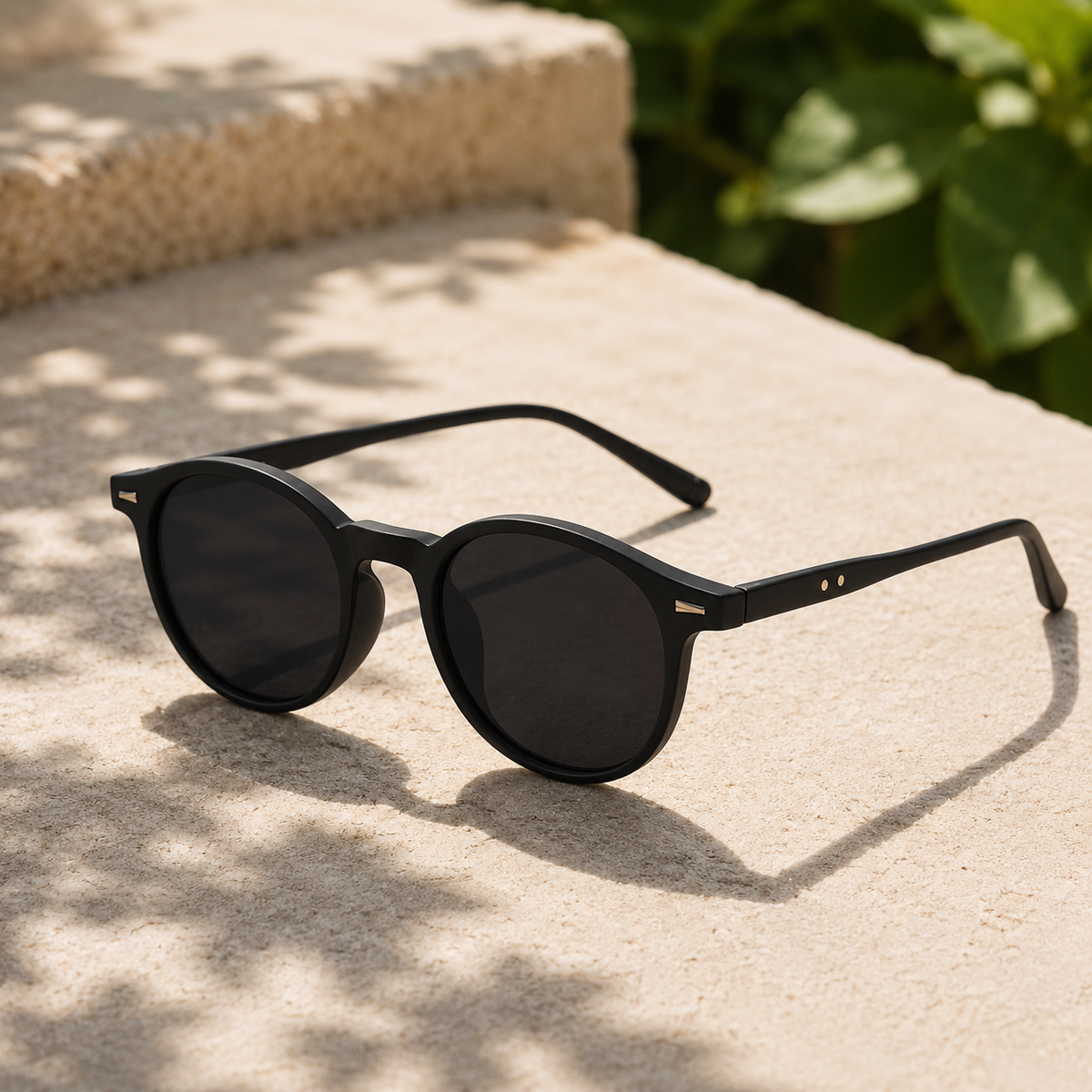 Men's Round Sunglasses Polarized Tinted Lens Retro Fashion Casual Beach Holiday Everyday Driving