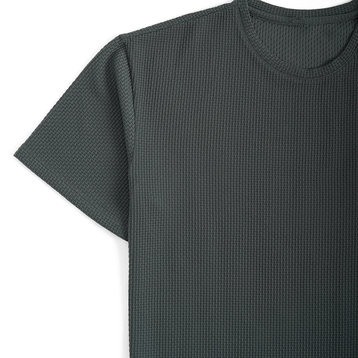 Men's Tee Short-Sleeve Crew Neck Elegant Casual Everyday Layering Smart-Casual Soft Versatile Basic Rune