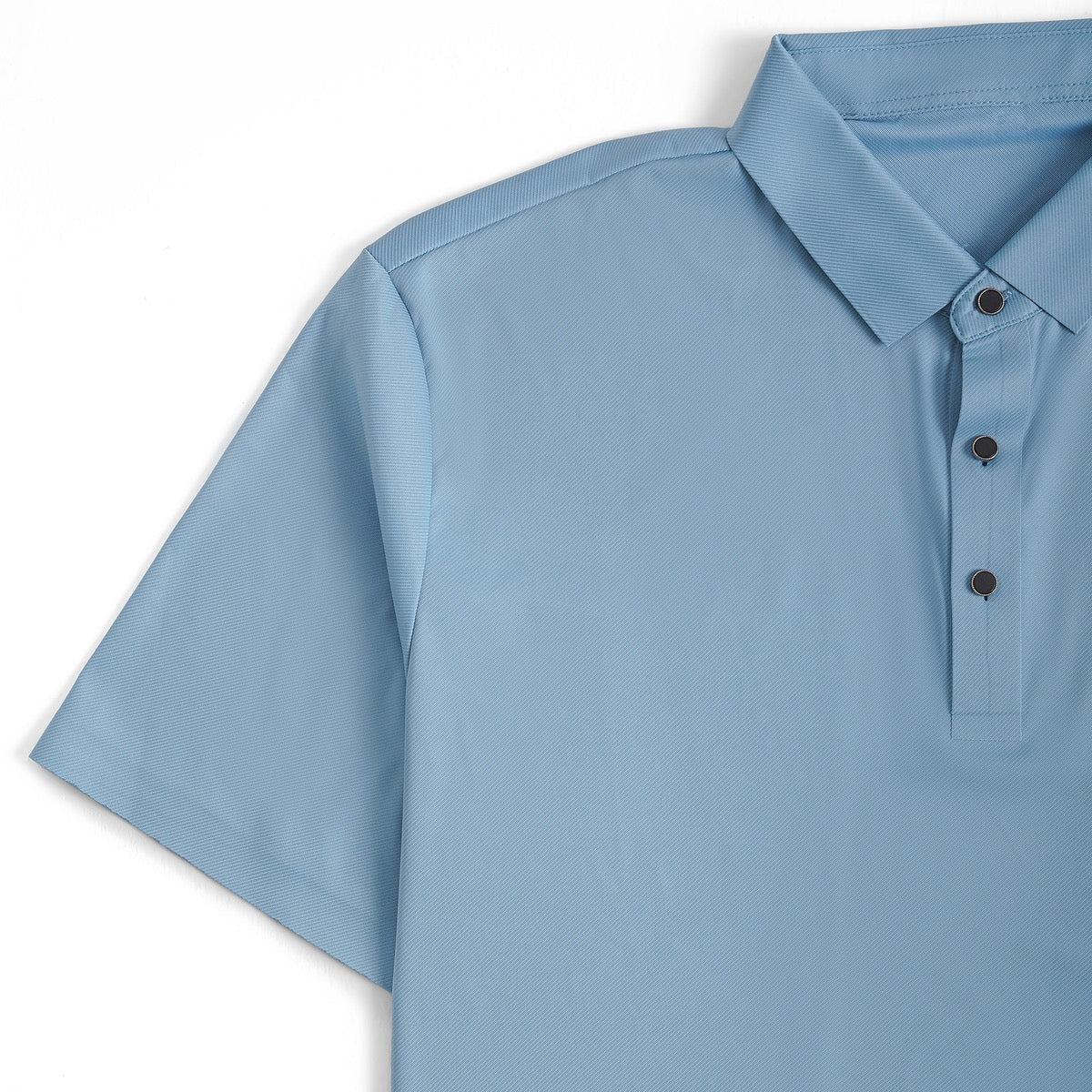 Men's Polo Shirt Minimalist Short-Sleeve Collared Regular Fit Casual Smart-Casual Everyday Golf Sport Versatile Brennan