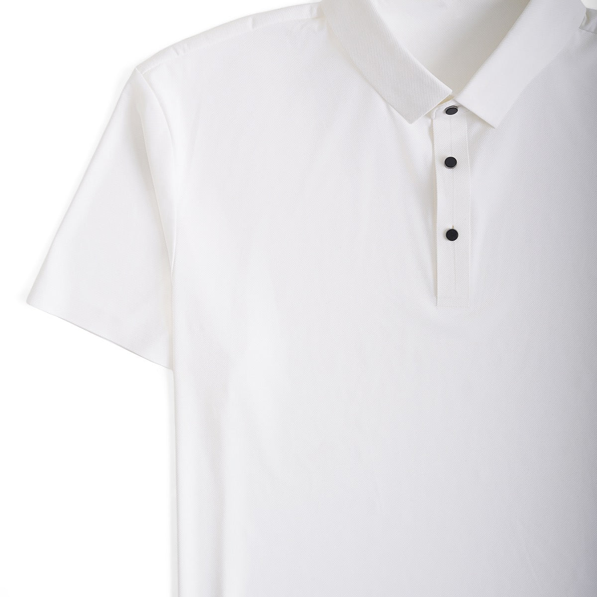Men's Polo Shirt Minimalist Short-Sleeve Collared Regular Fit Casual Smart-Casual Everyday Golf Sport Versatile Brennan