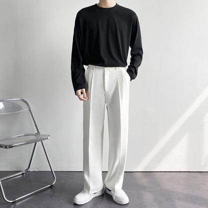 Men's Fitted Trousers Tailored Style Smart-Casual Office Wear
