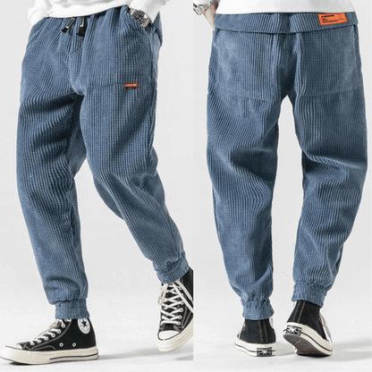 Men's Tapered Trousers Loose Fit Drawstring Elastic Waist Casual Summer Everyday Relaxed Lounge Kai