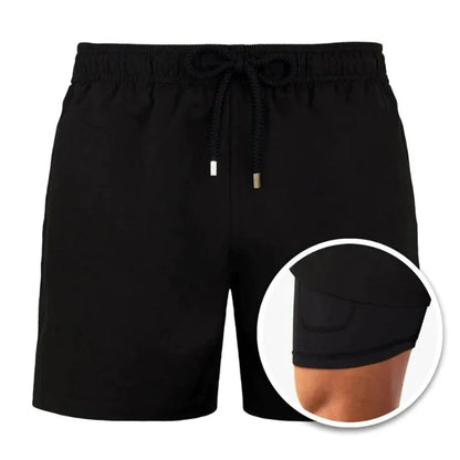 Men's Swim Shorts Quick-Dry Drawstring Mesh Lined Elastic Waist Beach Pool Holiday Everyday Casual Braxton