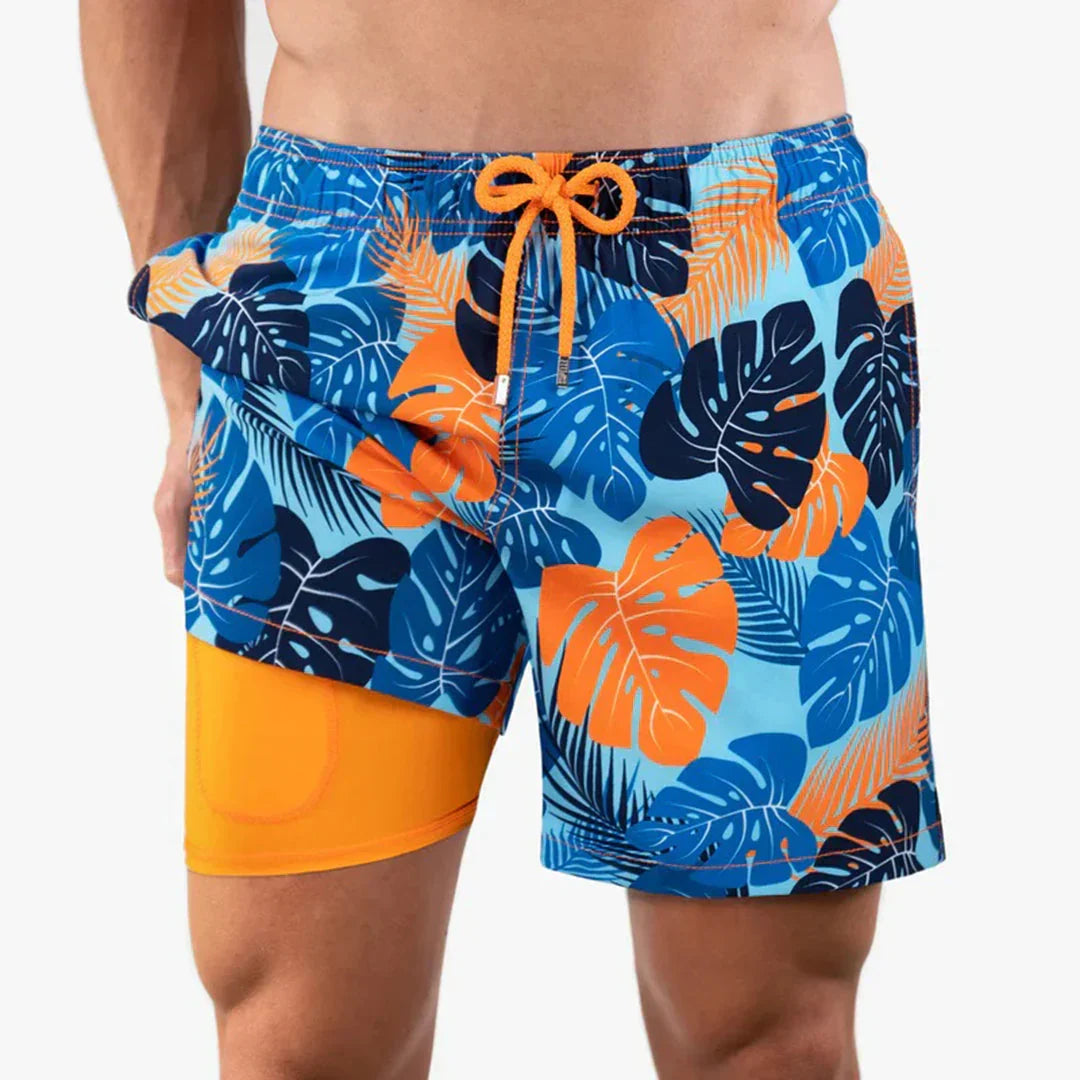 Men's Swim Shorts Quick-Dry Drawstring Mesh Lined Elastic Waist Beach Pool Holiday Everyday Casual Braxton