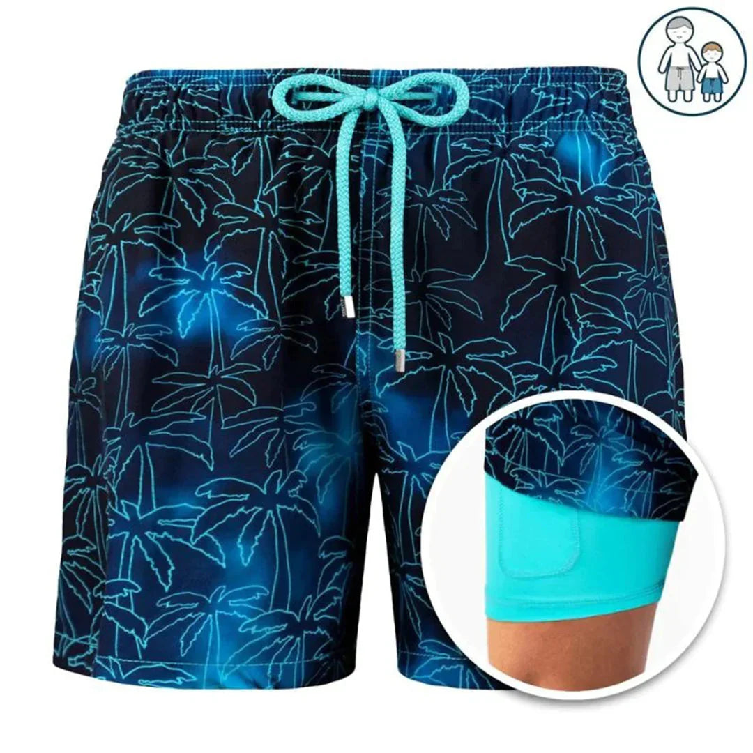 Men's Swim Shorts Quick-Dry Drawstring Mesh Lined Elastic Waist Beach Pool Holiday Everyday Casual Braxton