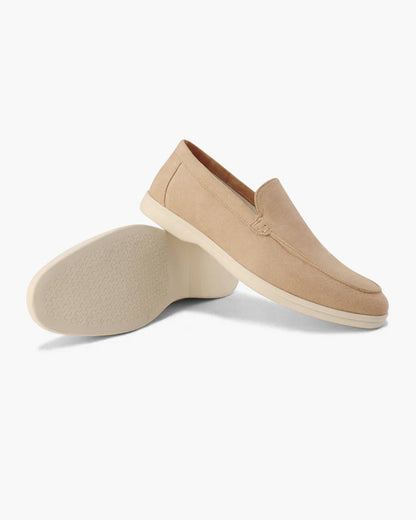 Men's Suede Loafers Slip-On Round Toe Moccasin Smart-Casual Office Casual Everyday Formal Leather Look Ellery