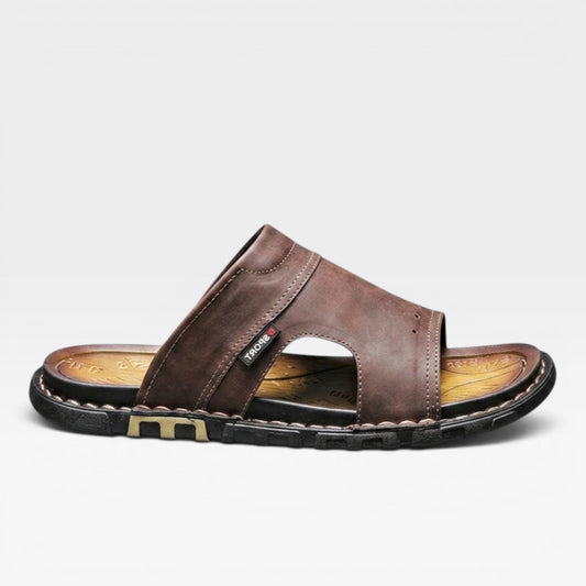 Men's Slide Sandals Open-Toe Slip-On Classic Casual Beach Pool Everyday Holiday Comfort Outdoor Versatile Reeves