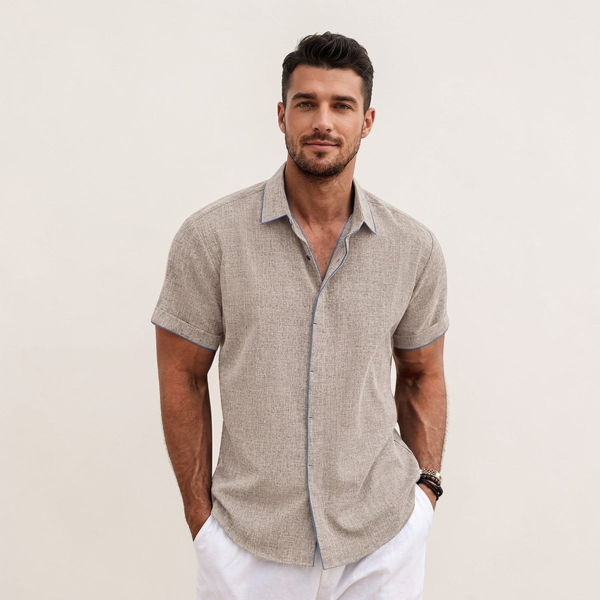Men's Relaxed-Fit Short-Sleeve Summer Shirt Casual Everyday Lightweight