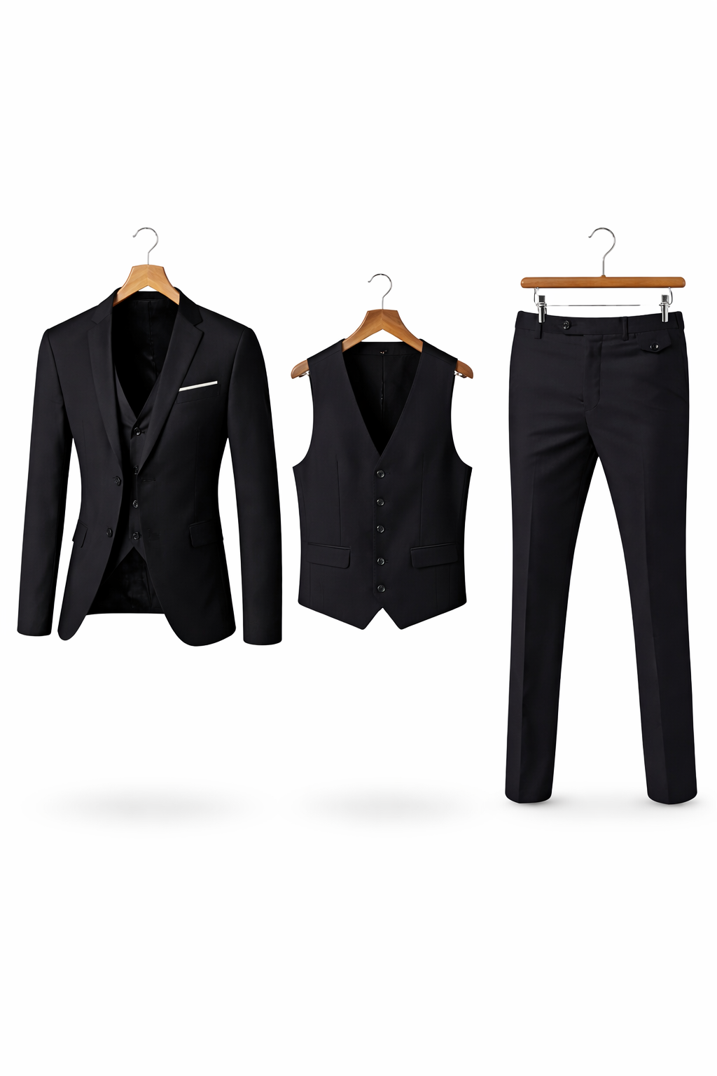 Men's Suit Set Tailored Slim Fit Blazer & Trousers Two-Piece Formal Wedding Business Occasion Classic Elegant Ashworth