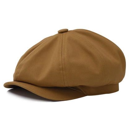 Men's Newsboy Cap Twill 8-Panel Flat Cap Baker Boy Classic Casual Everyday Vintage Outdoor Versatile Alfie
