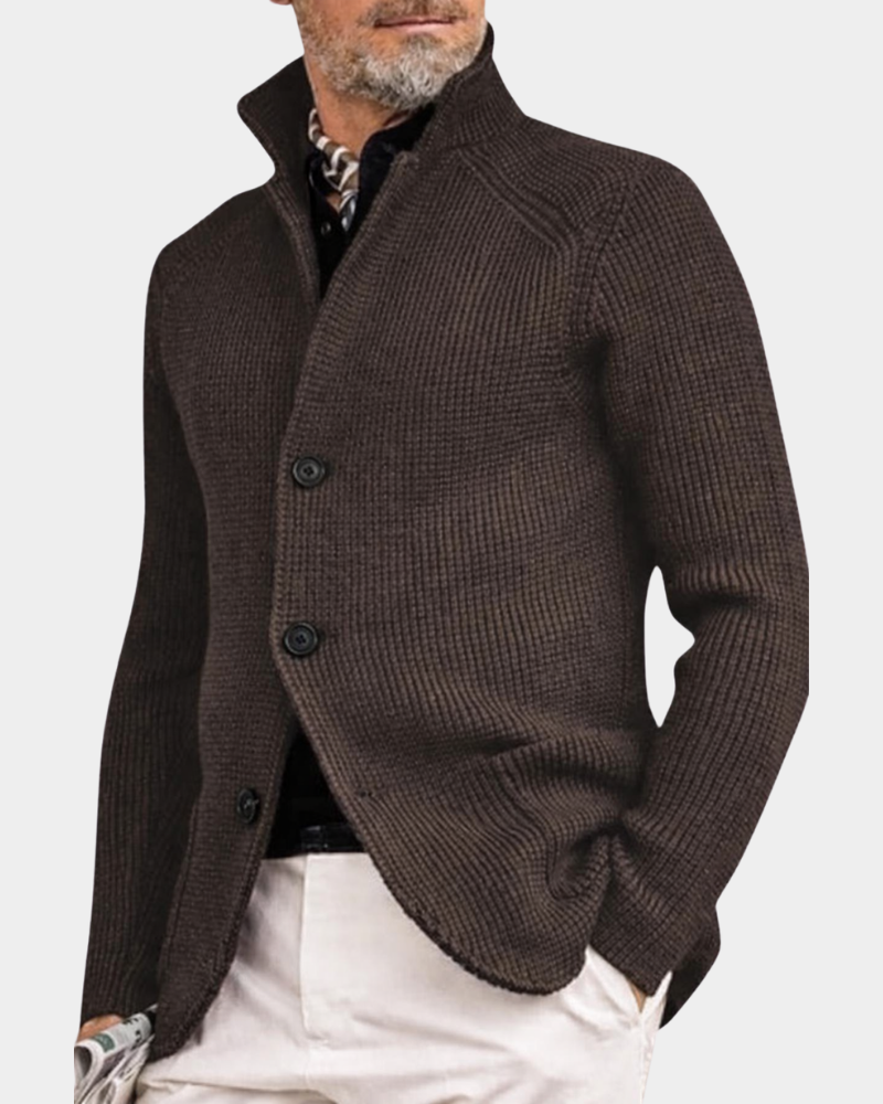 Men's Stylish Outwear Coat Tailored Fit Button Closure Classic Design