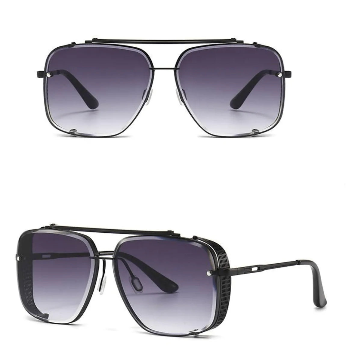 Men's Metal Sunglasses Full-Rim Tinted Lens Elegant Retro Fashion Casual Beach Holiday Everyday Driving