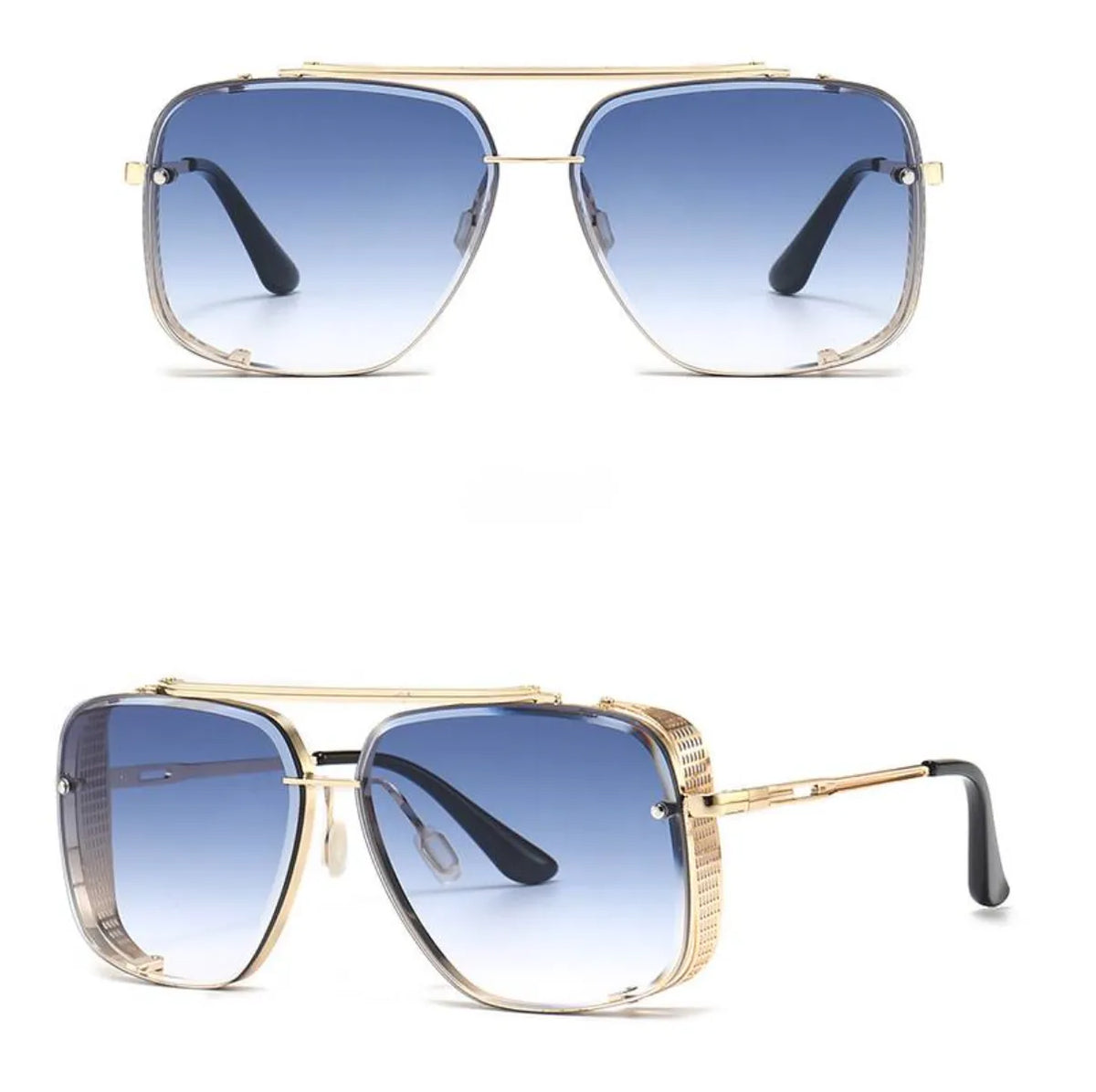 Men's Metal Sunglasses Full-Rim Tinted Lens Elegant Retro Fashion Casual Beach Holiday Everyday Driving