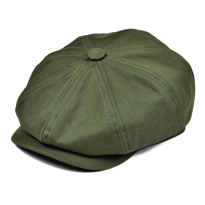 Men's Newsboy Cap Twill 8-Panel Flat Cap Baker Boy Classic Casual Everyday Vintage Outdoor Versatile Alfie