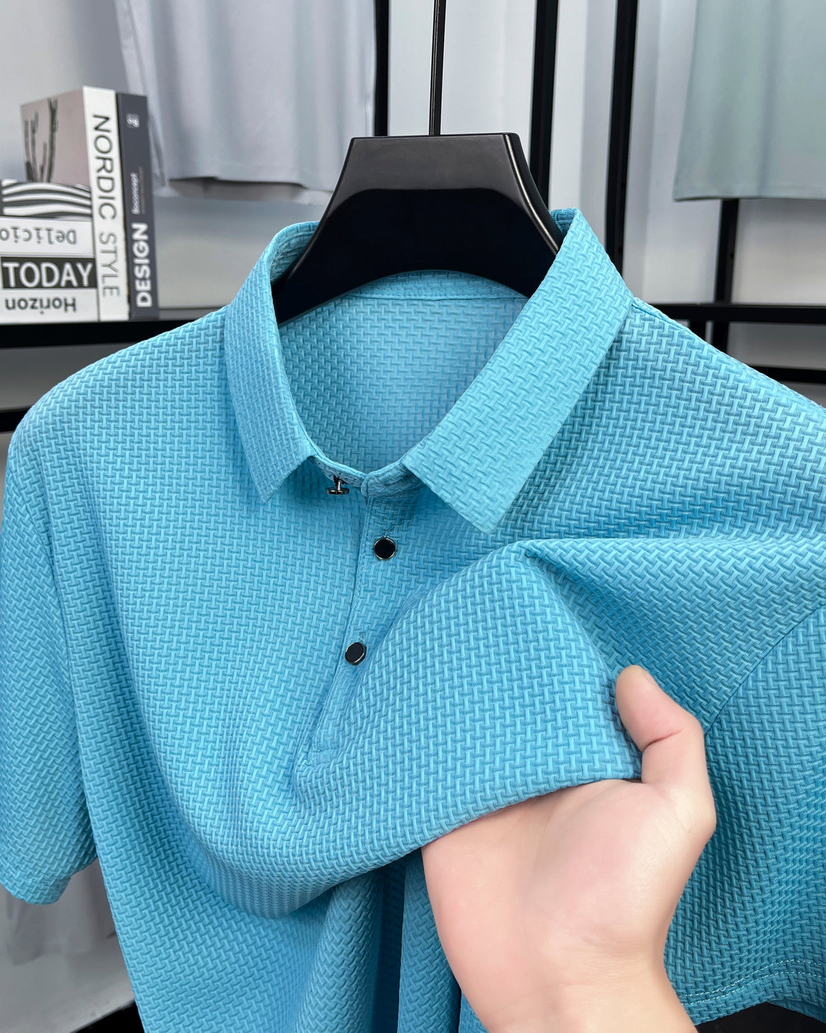 Men's Polo Shirt Minimalist Classic Short-Sleeve Collared Regular Fit Casual Smart-Casual Everyday Golf Sport Rowland