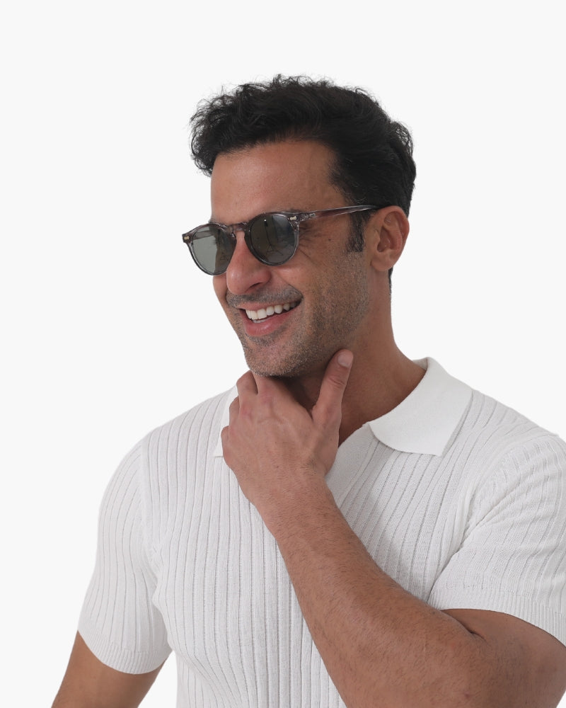 Men's Round Sunglasses Polarised Metal Frame Tinted Lens Retro Fashion Casual Beach Holiday Everyday Driving