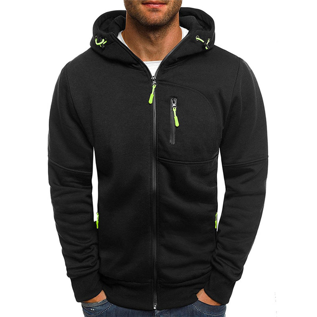 Men's Zip Hoodie Hooded Sweatshirt Full-Zip Drawstring Casual Sport Loungewear Everyday Streetwear Layering