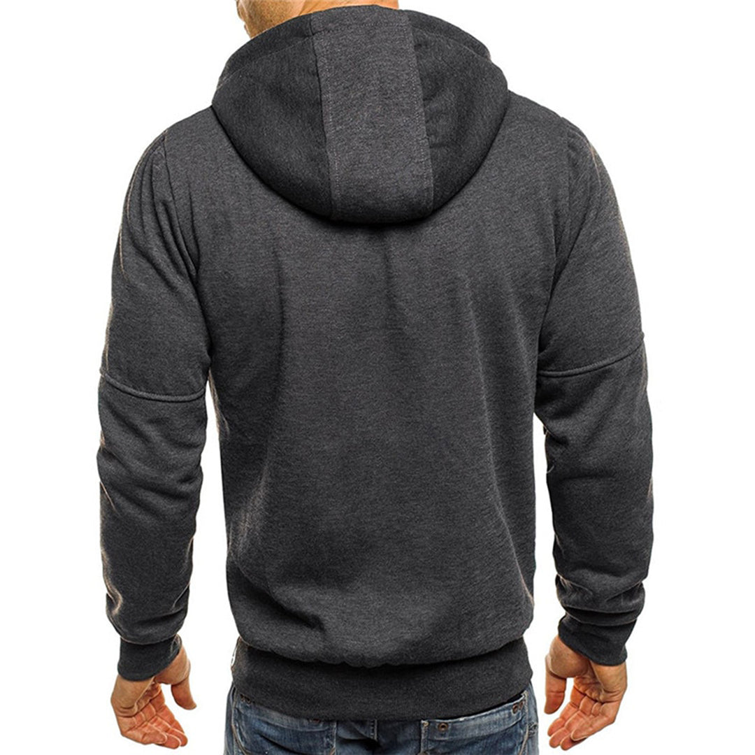Men's Zip Hoodie Hooded Sweatshirt Full-Zip Drawstring Casual Sport Loungewear Everyday Streetwear Layering