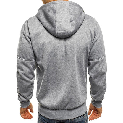 Men's Zip Hoodie Hooded Sweatshirt Full-Zip Drawstring Casual Sport Loungewear Everyday Streetwear Layering