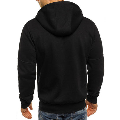 Men's Zip Hoodie Hooded Sweatshirt Full-Zip Drawstring Casual Sport Loungewear Everyday Streetwear Layering