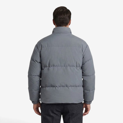 Men's Winter Zip-Up Jacket Stand Collar Warm Casual Streetwear