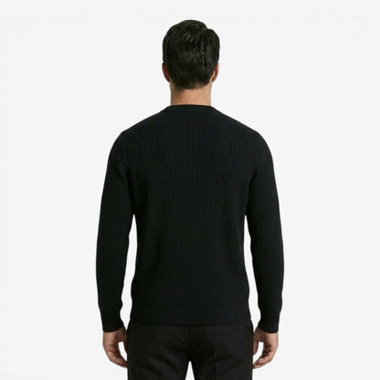 Men's Loose Fit Knit Cardigan Full Zip Closure Versatile Layering Casual Wear