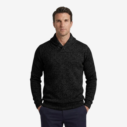 Men's Mock Neck Sweatshirt Button Collar Casual Everyday Layering