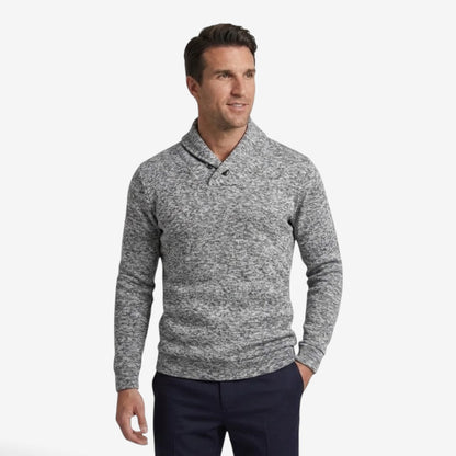 Men's Mock Neck Sweatshirt Button Collar Casual Everyday Layering