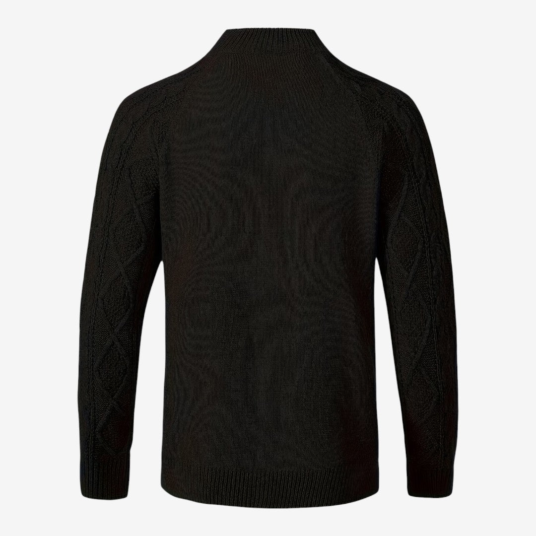 Men's Cable Knit Cardigan Button Closure Long Sleeve Cozy Autumn Winter