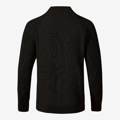 Men's Cable Knit Cardigan Button Closure Long Sleeve Cozy Autumn Winter