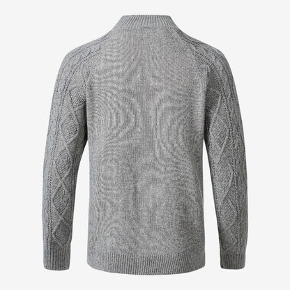 Men's Cable Knit Cardigan Button Closure Long Sleeve Cozy Autumn Winter