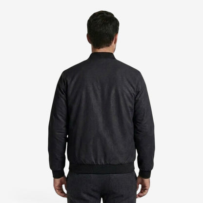 Men's Casual Bomber Jacket Zip-Up Baseball Collar Relaxed Fit Everyday