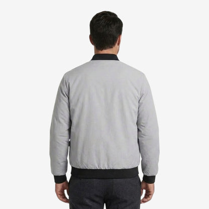 Men's Casual Bomber Jacket Zip-Up Baseball Collar Relaxed Fit Everyday
