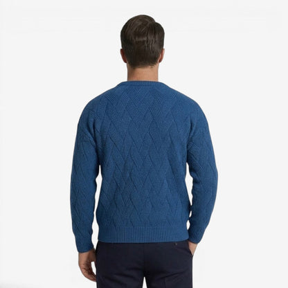 Men's Casual Knit Jumper Crew-Neck Long Sleeve Autumn Winter Style