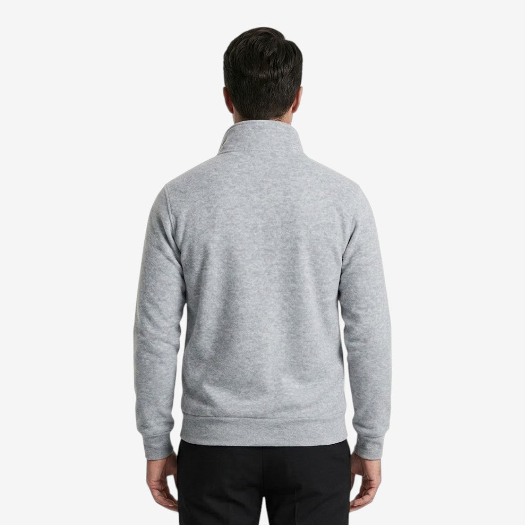 Men's Casual Knit Jacket Zip Closure Stand Collar Pockets Everyday Wear