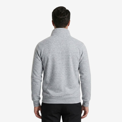Men's Casual Knit Jacket Zip Closure Stand Collar Pockets Everyday Wear