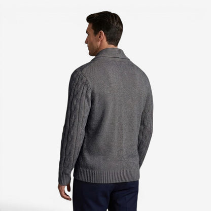 Men's Classic Knit Cardigan Button-Up Long Sleeve Layering Winter Wear