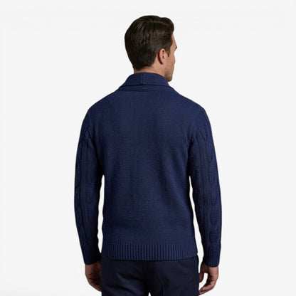 Men's Classic Knit Cardigan Button-Up Long Sleeve Layering Winter Wear