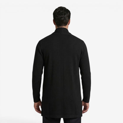 Men's Classic Long Cardigan Open Front Layering Soft Warm Casual