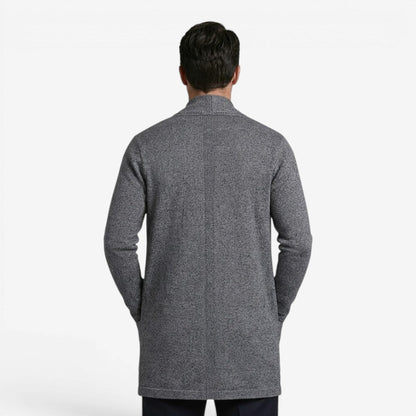 Men's Classic Long Cardigan Open Front Layering Soft Warm Casual