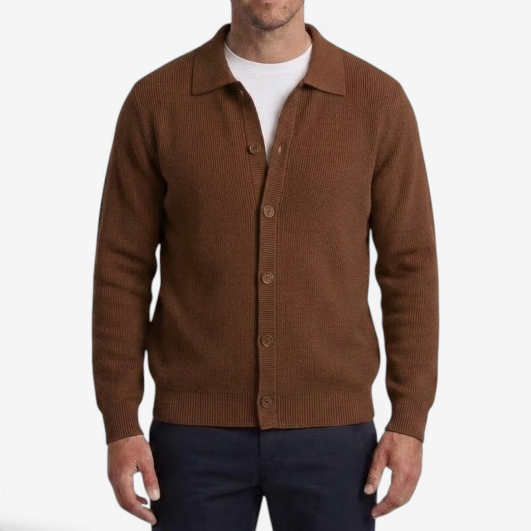 Men's Classic Slim Fit Cardigan Open Front Long Sleeve Casual Autumn Winter