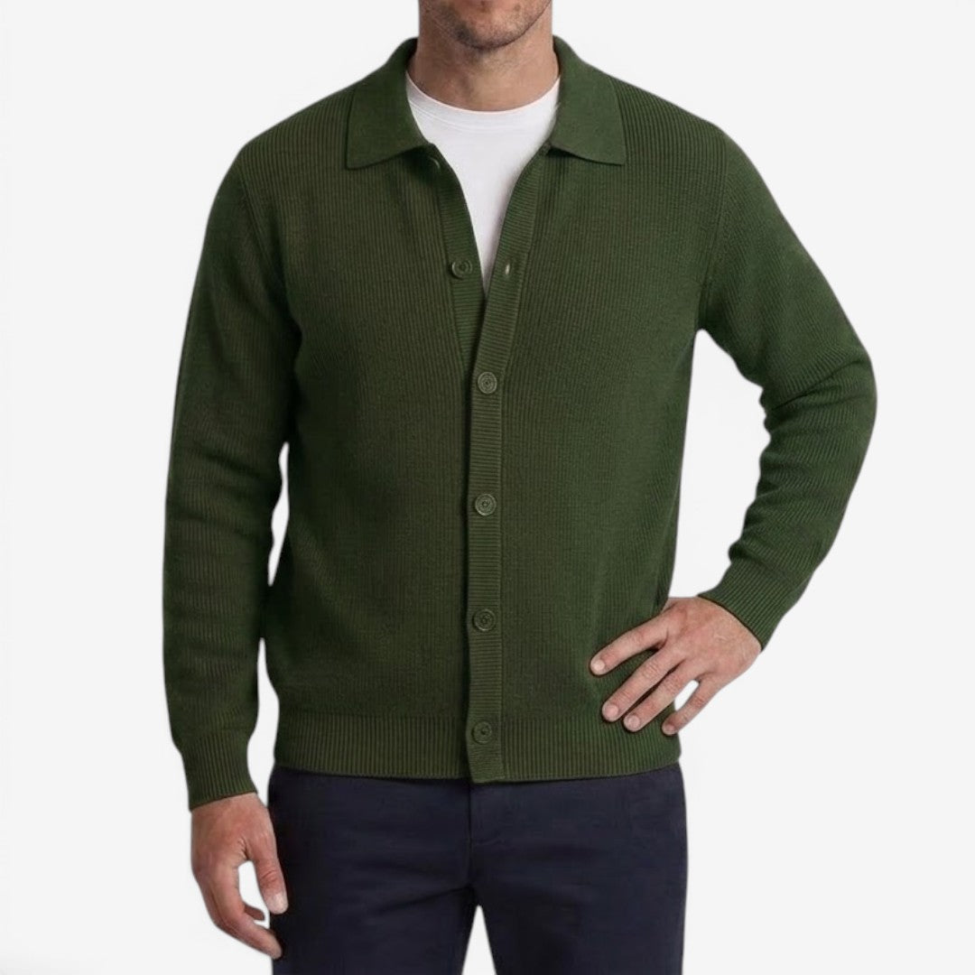 Men's Classic Slim Fit Cardigan Open Front Long Sleeve Casual Autumn Winter