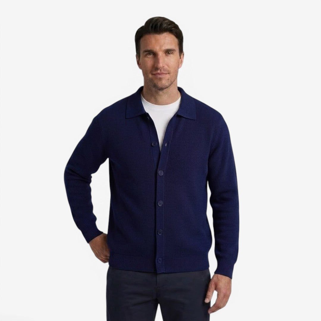 Men's Classic Slim Fit Cardigan Open Front Long Sleeve Casual Autumn Winter