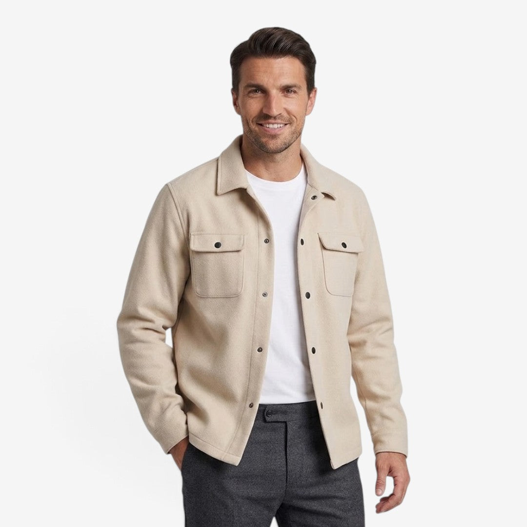 Men's Corduroy Jacket Lapel Collar Button-Up Casual Everyday Outerwear