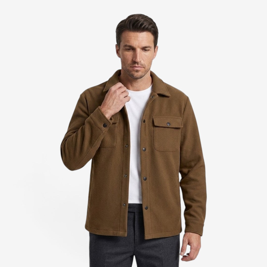 Men's Corduroy Jacket Lapel Collar Button-Up Casual Everyday Outerwear