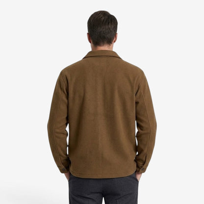 Men's Corduroy Jacket Lapel Collar Button-Up Casual Everyday Outerwear